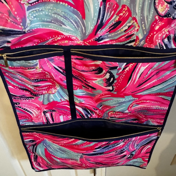 Lilly Pulitzer Vibrant Pink and Blue Garment Bag - Picture 2 of 5
